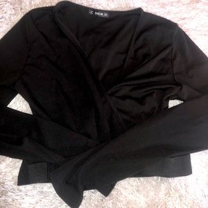 Shein cropped top long sleeve ♡